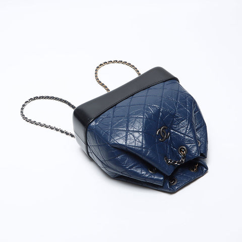 シャネル CHANEL ガブリエル マトラッセ リュック・デイパック ネイビー WS14027