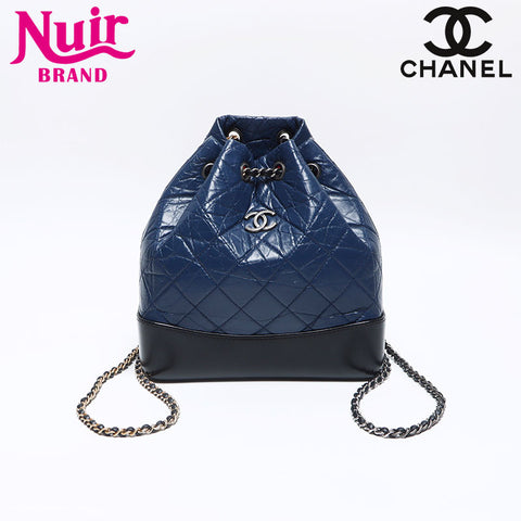 シャネル CHANEL ガブリエル マトラッセ リュック・デイパック ネイビー WS14027
