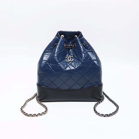 シャネル CHANEL ガブリエル マトラッセ リュック・デイパック ネイビー WS14027