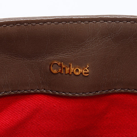 Chloe Eden Fringe Shoulder Bag Brown WS14028