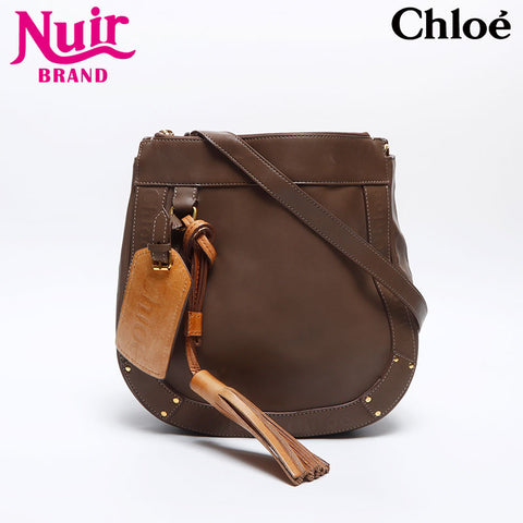 Chloe Eden Fringe Shoulder Bag Brown WS14028
