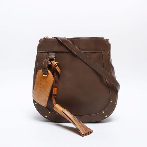 Chloe Eden Fringe Shoulder Bag Brown WS14028