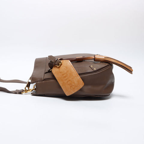 Chloe Eden Fringe Shoulder Bag Brown WS14028