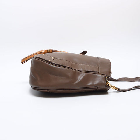 Chloe Eden Fringe Shoulder Bag Brown WS14028