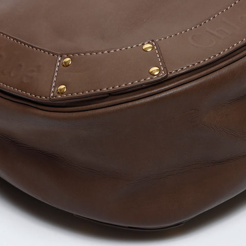 Chloe Eden Fringe Shoulder Bag Brown WS14028