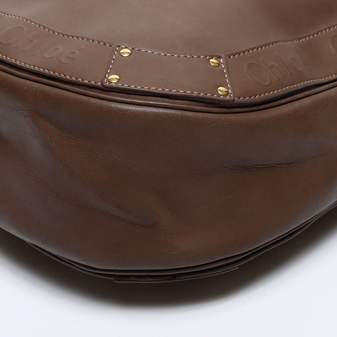 Chloe Eden Fringe Shoulder Bag Brown WS14028