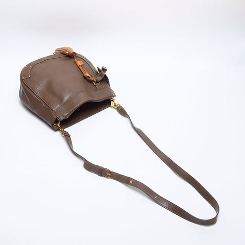 Chloe Eden Fringe Shoulder Bag Brown WS14028