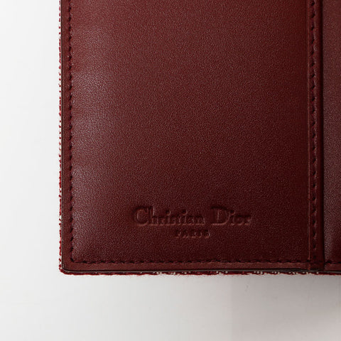 クリスチャンディオール Christian Dior トロッター キャンバス オブリーク 長財布 レッド WS14029