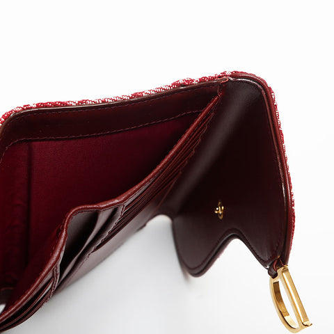 クリスチャンディオール Christian Dior トロッター キャンバス オブリーク 長財布 レッド WS14029
