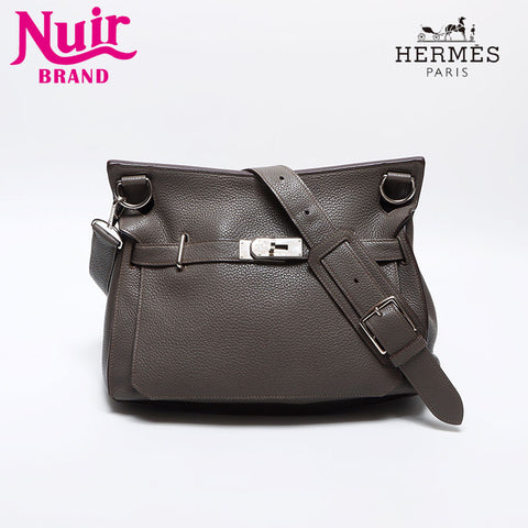 HERMES ◻︎P stamp Gypsiere 34 2012 Shoulder Bag gray WS14030