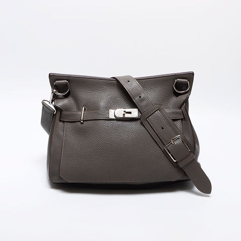 HERMES P stamped Gypsy Elle 34 2012 Shoulder Bag gray WS14030