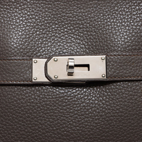 HERMES P stamped Gypsy Elle 34 2012 Shoulder Bag gray WS14030