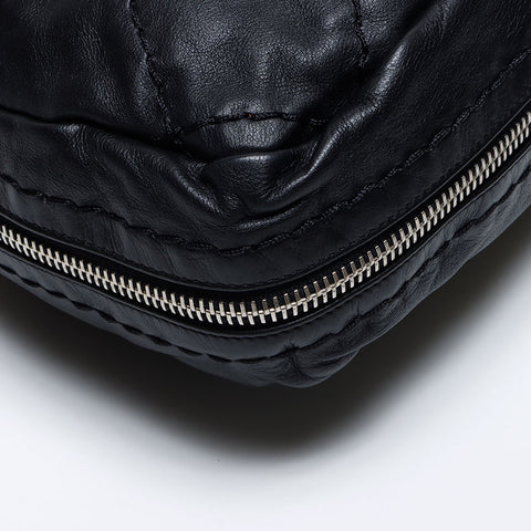 シャネル CHANEL がま口 ワイルドステッチ 11番台 2007-2008 ハンドバッグ ブラック WS14031