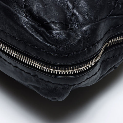 シャネル CHANEL がま口 ワイルドステッチ 11番台 2007-2008 ハンドバッグ ブラック WS14031