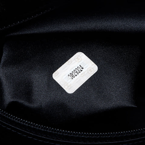 CHANEL No. 3 Suede Triple Coco Mark 1994-1996 Shoulder Bag black WS14032