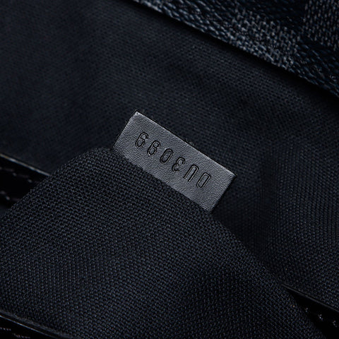 LOUIS VUITTON Damier Tadao PM Damier Graphite 2009 Tote Bag black WS14035