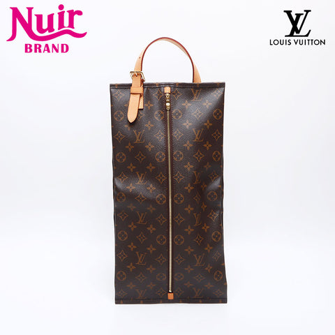 ルイ・ヴィトン LOUIS VUITTON モノグラム 2018年製 シューズバッグ ウッス ア スーリエ ポーチ ブラウン WS14036