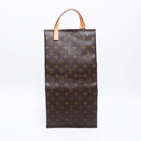 ルイ・ヴィトン LOUIS VUITTON モノグラム 2018年製 シューズバッグ ウッス ア スーリエ ポーチ ブラウン WS14036
