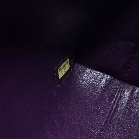 CHANEL Caviar Skin COCO Mark Chain No.6 Small 2000-2001 Shoulder Bag purple WS14039