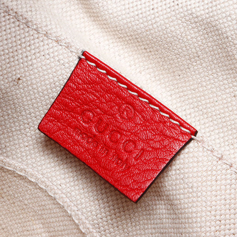 GUCCI Bamboo leather Backpack Â· Daypack Red WS14043
