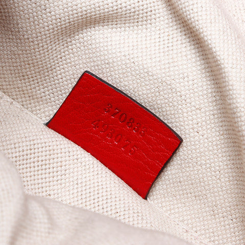 GUCCI Bamboo leather Backpack Â· Daypack Red WS14043