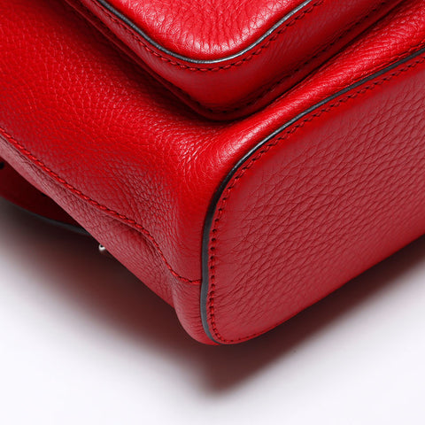 GUCCI Bamboo leather Backpack Â· Daypack Red WS14043