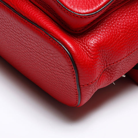 GUCCI Bamboo leather Backpack Â· Daypack Red WS14043
