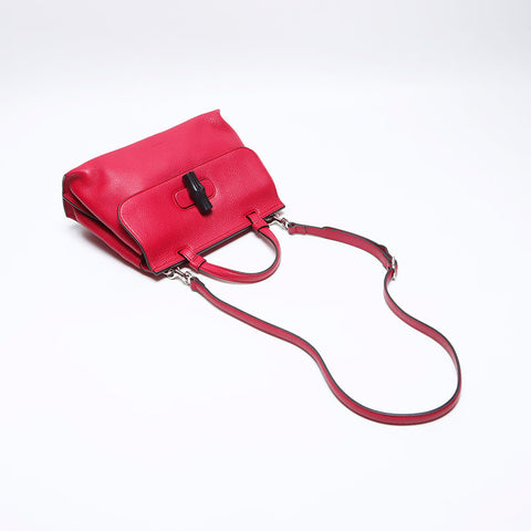GUCCI Bamboo Line Daily Satchel Bag S Shoulder Bag pink WS14044