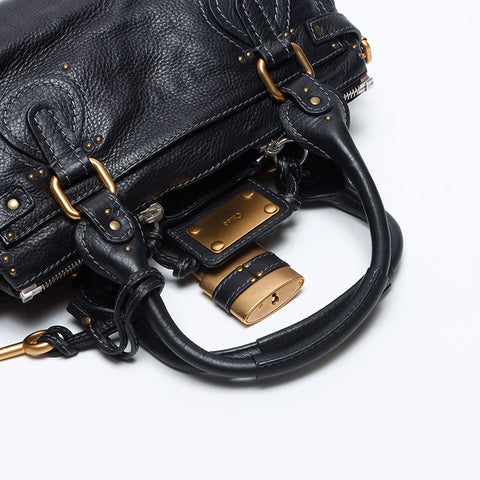 クロエ Chloe パディントン レザー ハンドバッグ ブラック WS14045