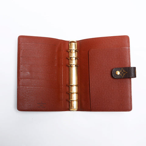 ルイ・ヴィトン LOUIS VUITTON モノグラム アジェンダPM 2001年 手帳 ブラウン WS14048