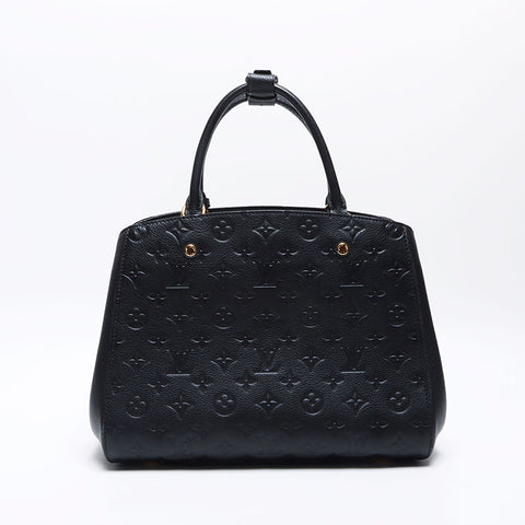 ルイ・ヴィトン LOUIS VUITTON 2016年製 モノグラム モンテーニュMM アンプラント ショルダーバッグ ブラック WS14049