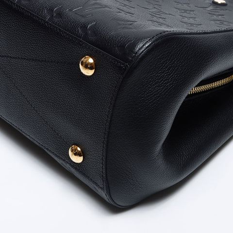 ルイ・ヴィトン LOUIS VUITTON 2016年製 モノグラム モンテーニュMM アンプラント ショルダーバッグ ブラック WS14049