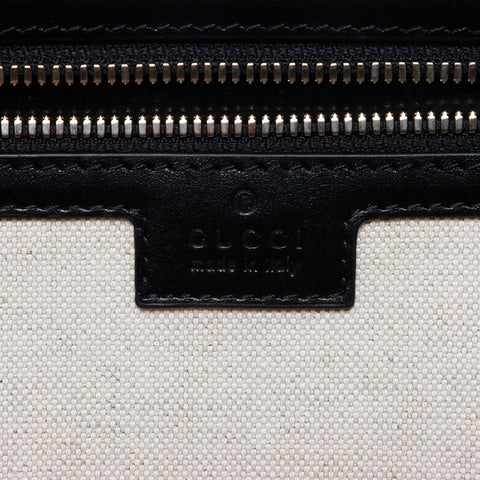 GUCCI GG embossed leather 2way Boston bag black WS14050