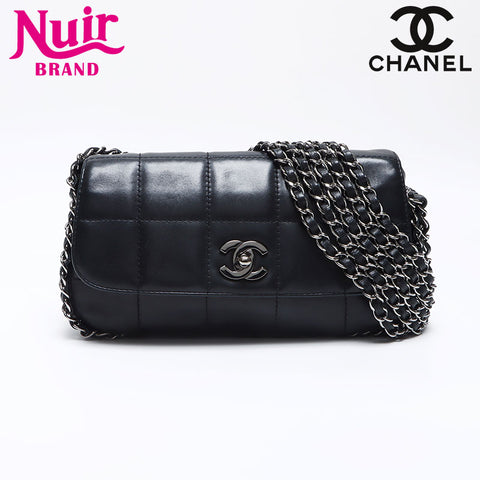 シャネル CHANEL 8番台 マトラッセ ラムスキン チェーン 2003-2004 ショルダーバッグ ブラック WS14051