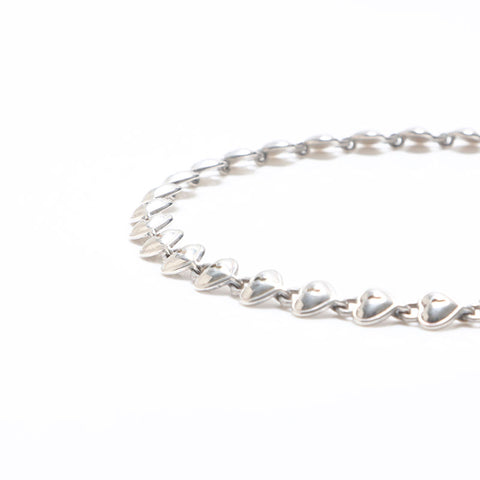 TIFFANY&Co. Heart Lock 925 Necklace Silver WS14053
