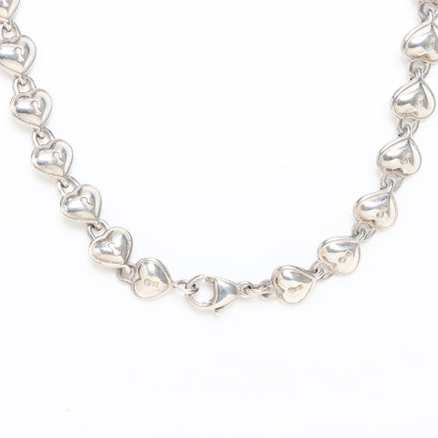 TIFFANY&Co. Heart Lock 925 Necklace Silver WS14053