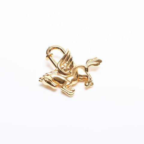 エルメス HERMES カデナ ユニコーン ペガサス キーホルダー ゴールド WS14055