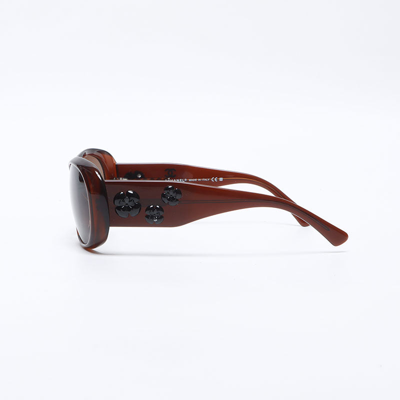 CHANEL Camellia sunglasses brown WS14057 – NUIR VINTAGE