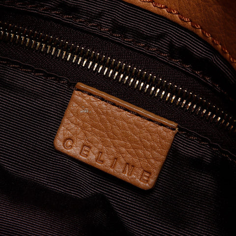 CELINE leather Shoulder Bag beige WS14059