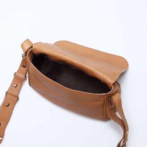 CELINE leather Shoulder Bag beige WS14059