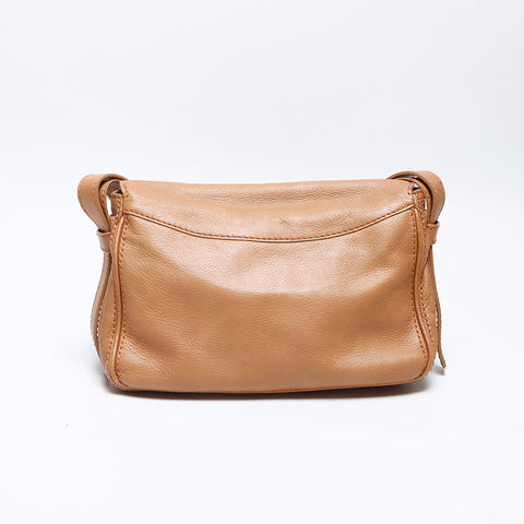 CELINE leather Shoulder Bag beige WS14059