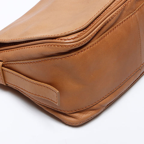 CELINE leather Shoulder Bag beige WS14059