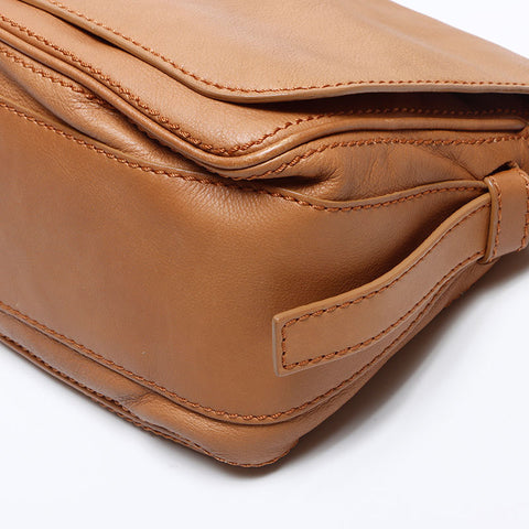 CELINE leather Shoulder Bag beige WS14059