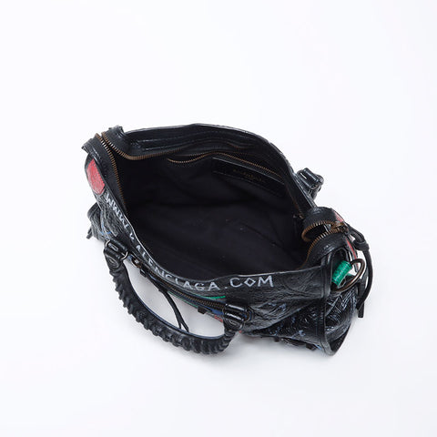 BALENCIAGA Graffiti City Handbag black WS14061