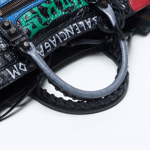 BALENCIAGA Graffiti City Handbag black WS14061