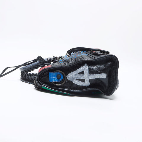 BALENCIAGA Graffiti City Handbag black WS14061