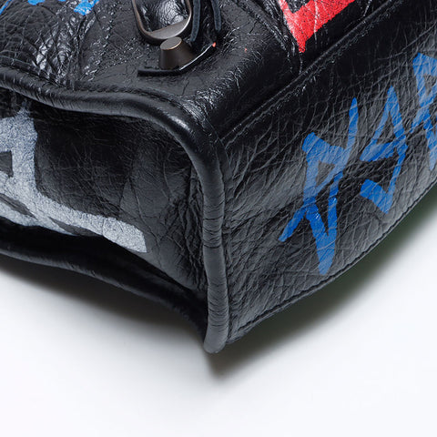 BALENCIAGA Graffiti City Handbag black WS14061