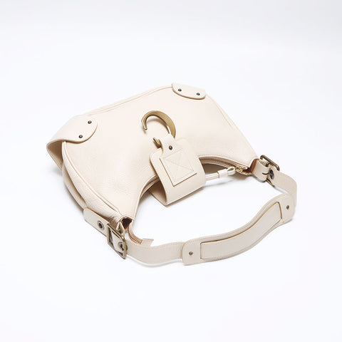 Chloe Half moon leather Shoulder Bag beige WS14062