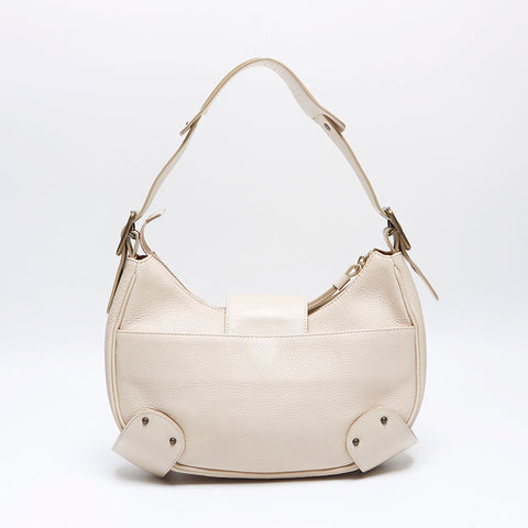 Chloe Half moon leather Shoulder Bag beige WS14062