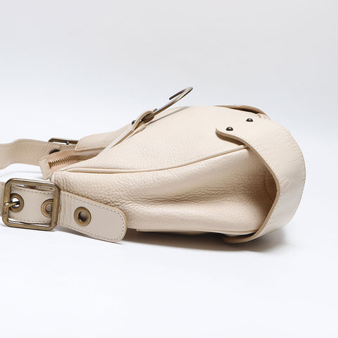 Chloe Half moon leather Shoulder Bag beige WS14062